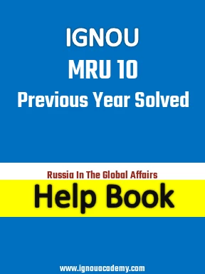 IGNOU MRU 10 Previous Year Solved Question Paper